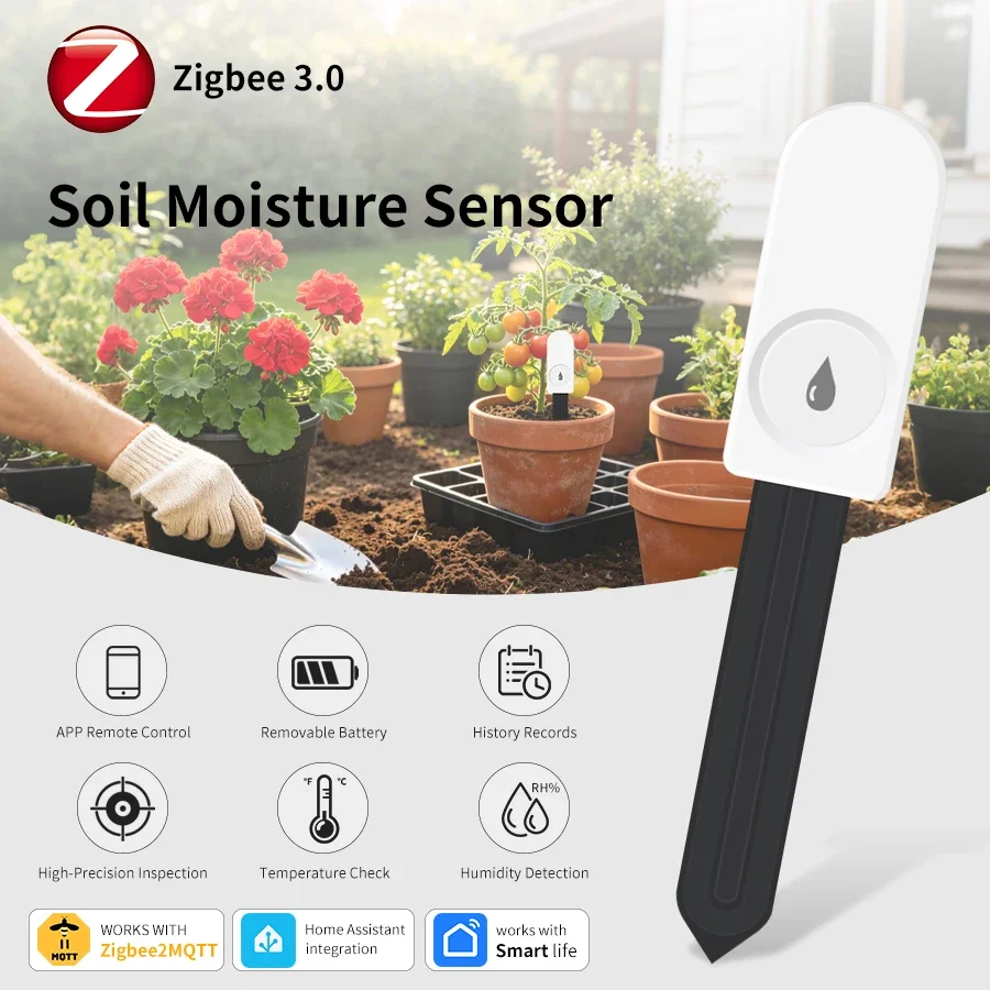 Tuya Smart Zigbee 3.0 Smart So - Plant Monitor ulasan dan harga
