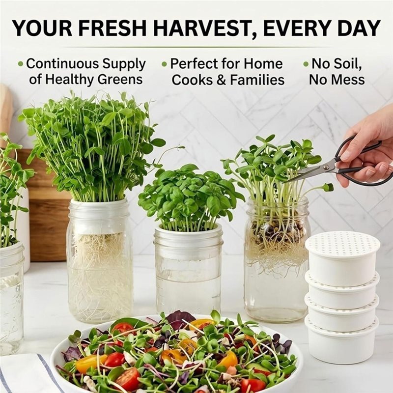 AB34-Mini Vegetable Planters I - Indoor Garden Kit ulasan dan harga