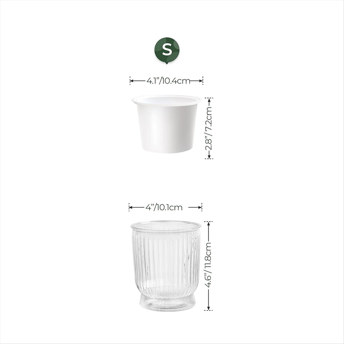 Self Watering Plant Pots, 4 In - Self Watering Planter ulasan dan harga