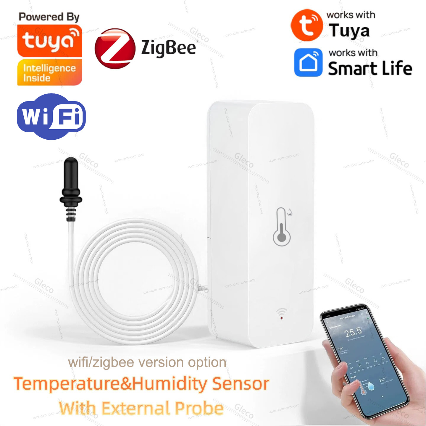 Tuya Wifi Zigbee Temperature a - Plant Monitor ulasan dan harga