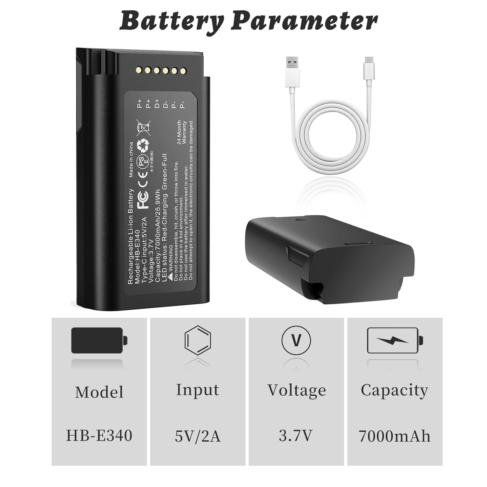 7000mAh Rechargeable Lithium B - Eufy Camera S340 ulasan dan harga